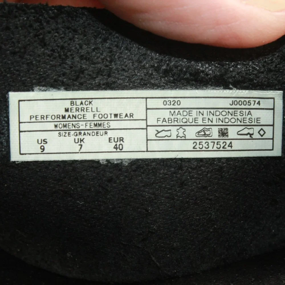 Merrell Juno Wrap Black Leather Comfort Casual Slide Sandals Size 9 - Picture 8 of 9